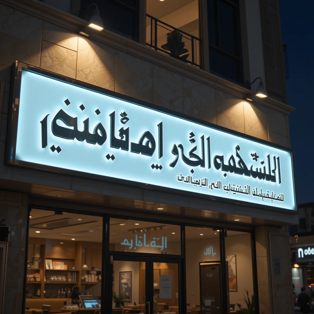 حروف بارزة خارجية - مطعم مذاق الشرق